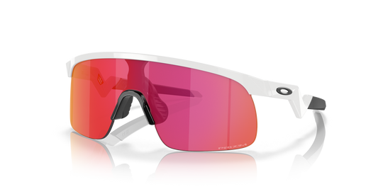 Oakley Sunglass Resistor (Youth Fit) prizm field Lenses,  polished white Frame