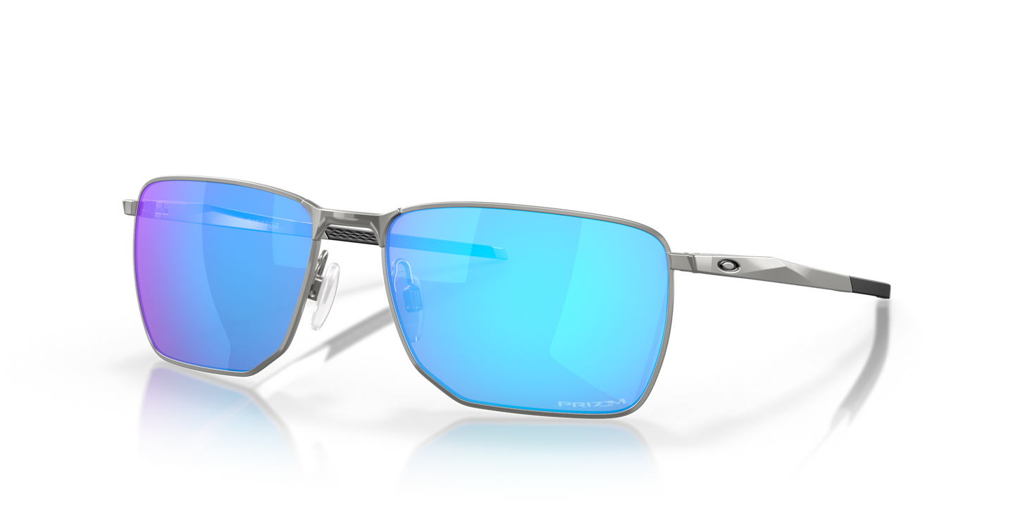 Oaakley Sunglass Ejector Satin Chrome Prizm Sapphire