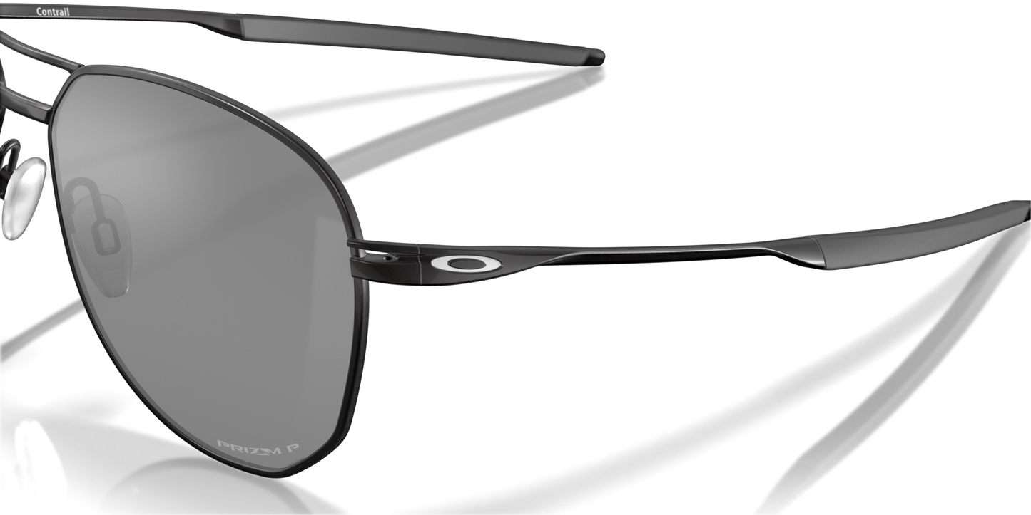 Oakley Sunglass Contrail prizm black polarized Lenses, satin black Frame