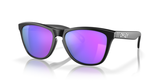 oakley sunglass Frogskins™ prizm violet Lenses,  matte black Frame