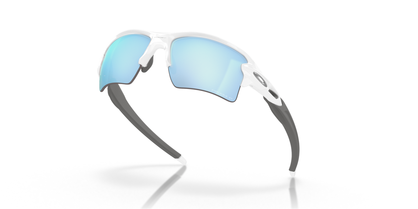 Oakley Flak® 2.0 XL prizm deep water polarized Lenses, polished white Frame
