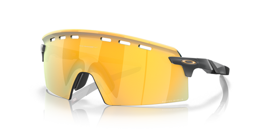 Oakley Sunglass Encoder Strike prizm 24k Lenses, with matte carbon Frame