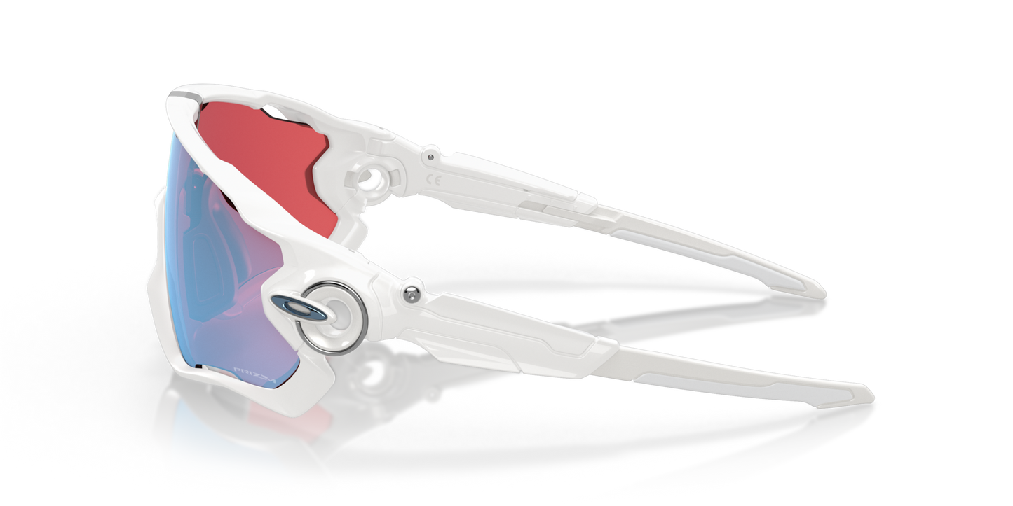 Oakley Sunglass Jawbreaker™ Prizm™ Snow Collection prizm snow sapphire Lenses,  polished white Frame