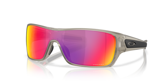 Oakley Sunglass Turbine Rotor prizm road Lenses with matte transparent grey ink Frame