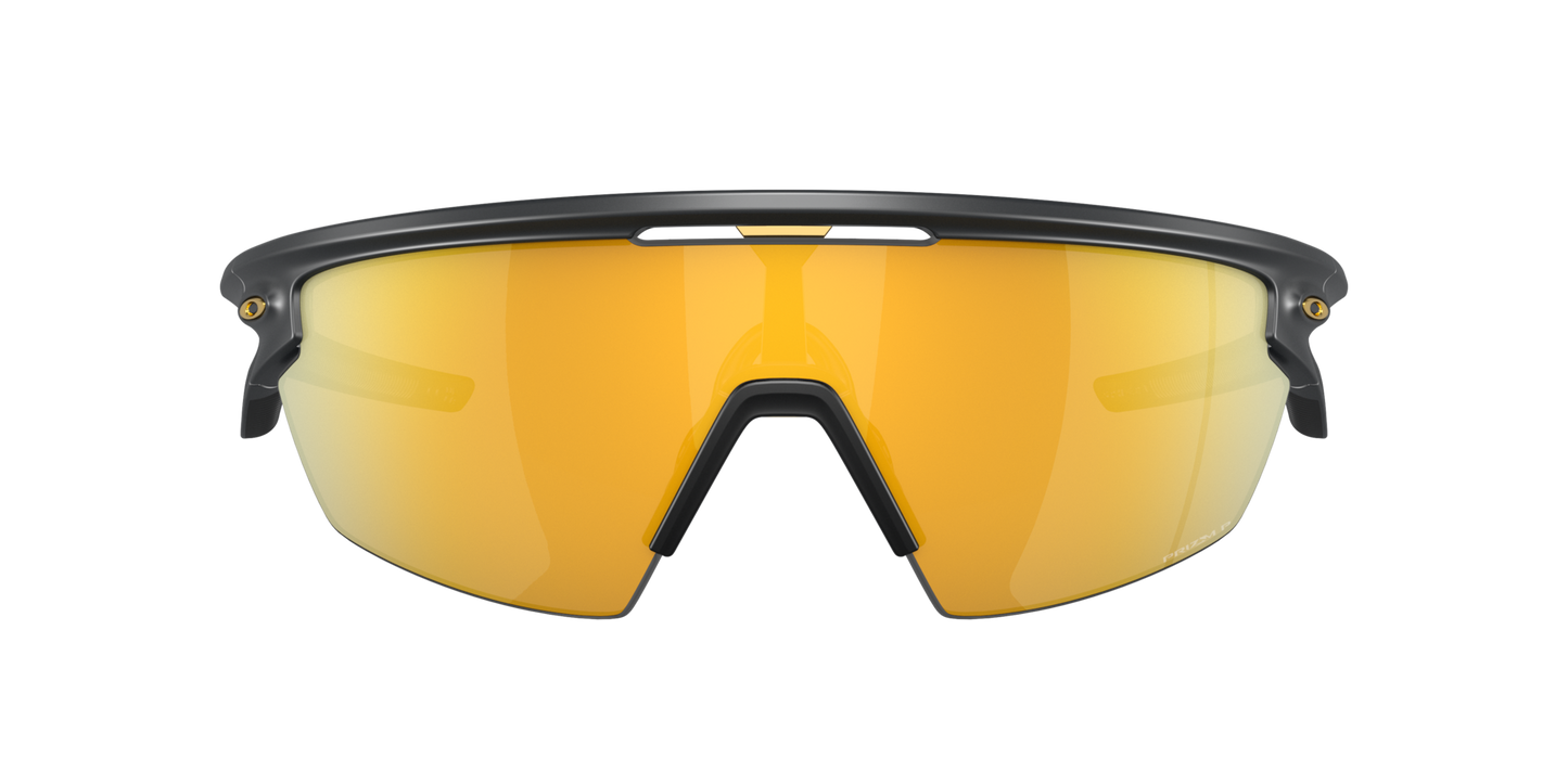Oakley Sunglass Sphaera prizm 24k polarized Lenses with matte carbon Frame