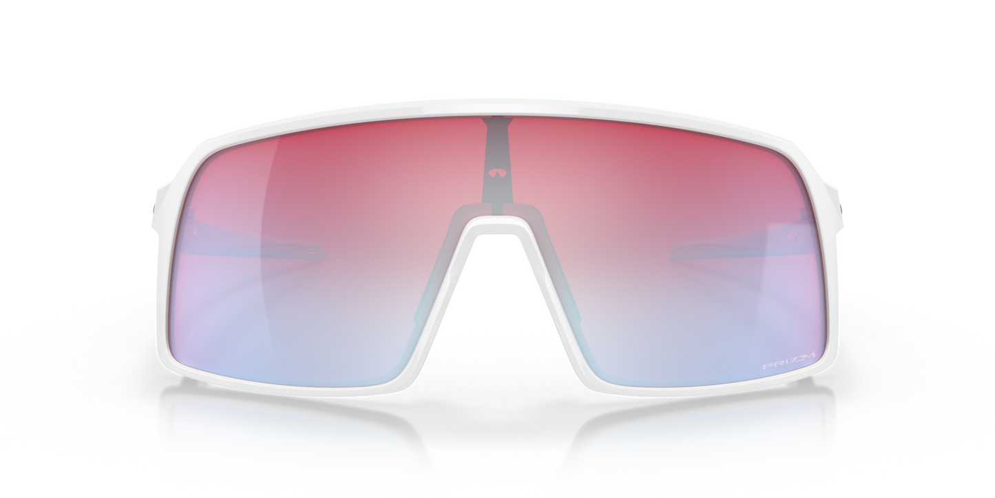 Oakley Sunglass Sutro prizm snow sapphire Lenses with polished white Frame