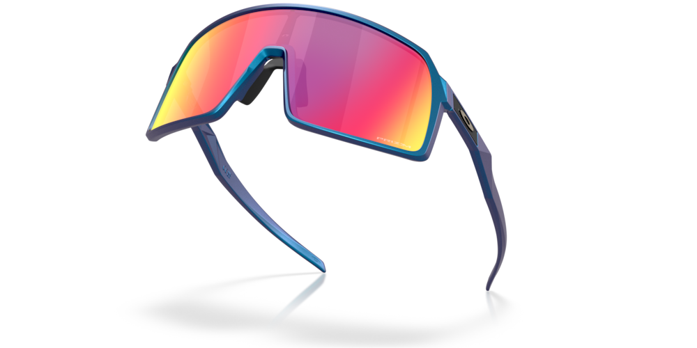 Oakley Sunglass Sutro prizm road Lenses with matte cyan/blue colorshift Frame