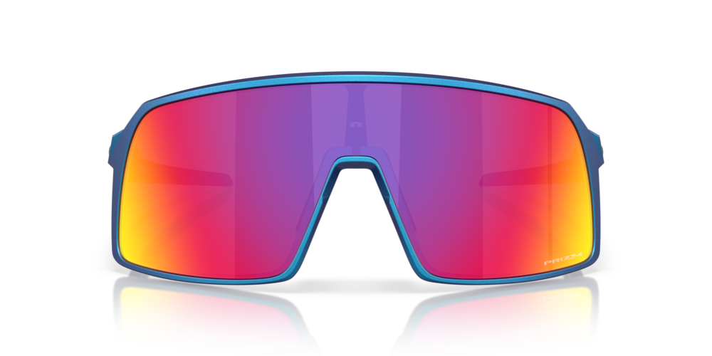 Oakley Sunglass Sutro prizm road Lenses with matte cyan/blue colorshift Frame