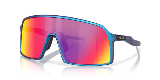 Oakley Sunglass Sutro prizm road Lenses with matte cyan/blue colorshift Frame