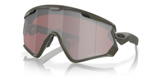 oakley sunglass Wind Jacket® 2.0 prizm snow black iridium Lenses with matte olive Frame