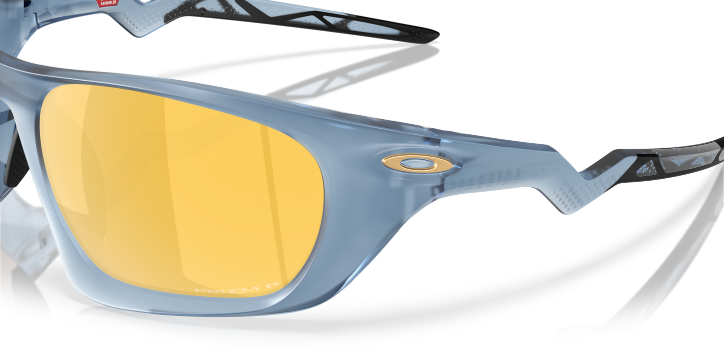 Oakley Sunglass Lateralis Polaris Collection prizm 24k polarized Lenses,  matte transparent abyss Frame