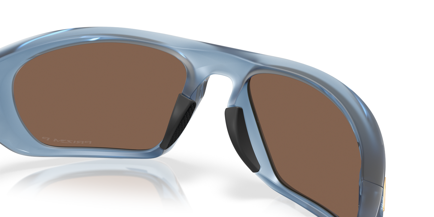 Oakley Sunglass Lateralis Polaris Collection prizm 24k polarized Lenses,  matte transparent abyss Frame