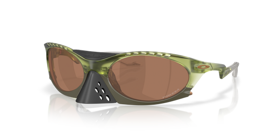 Oakley Sunglass Plantaris prizm tungsten Lenses with matte transparent fern Frame