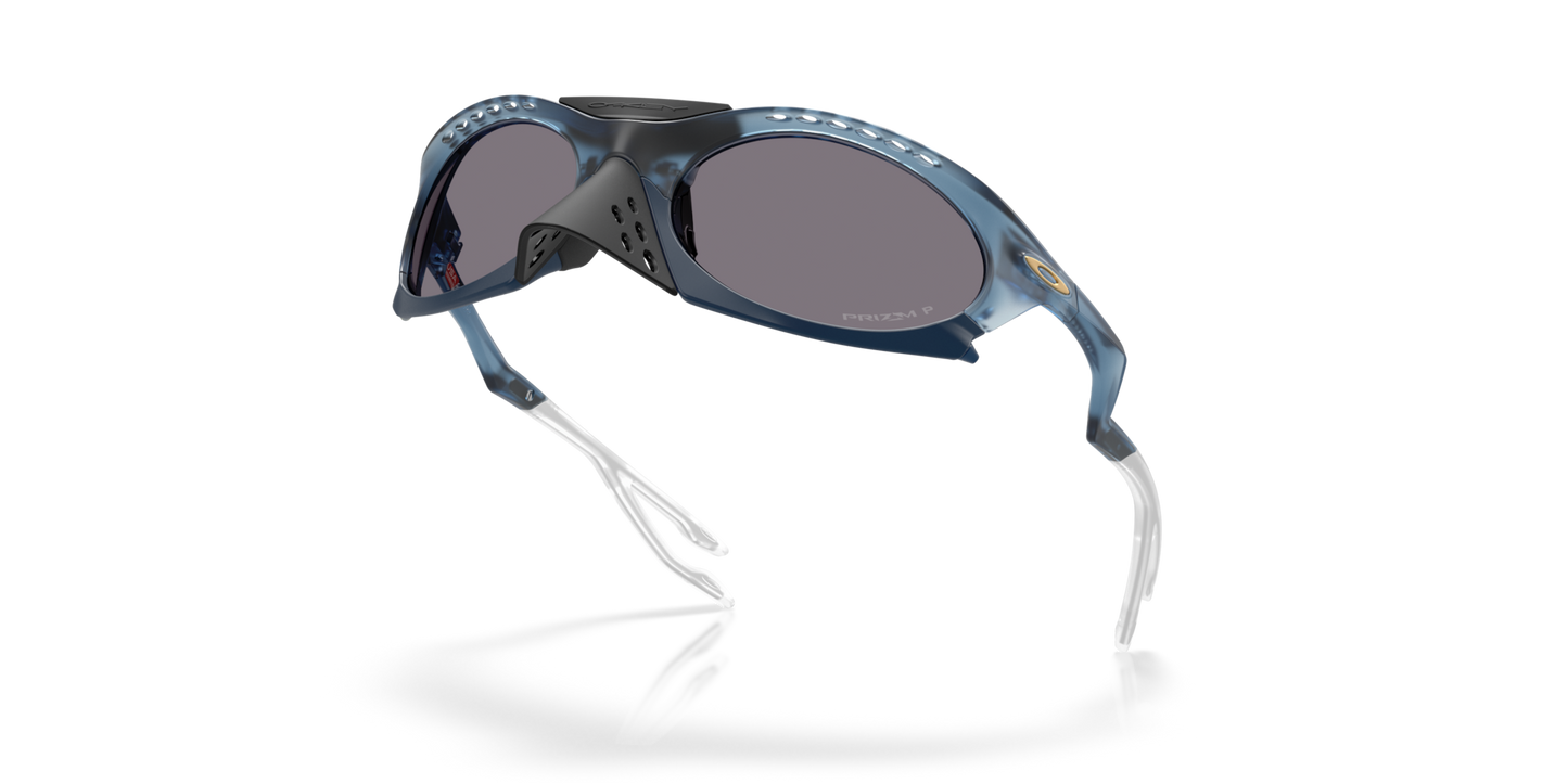 Oakley Sunglass Plantaris Polaris Collection prizm grey polarized Lenses,  matte transparent abyss Frame