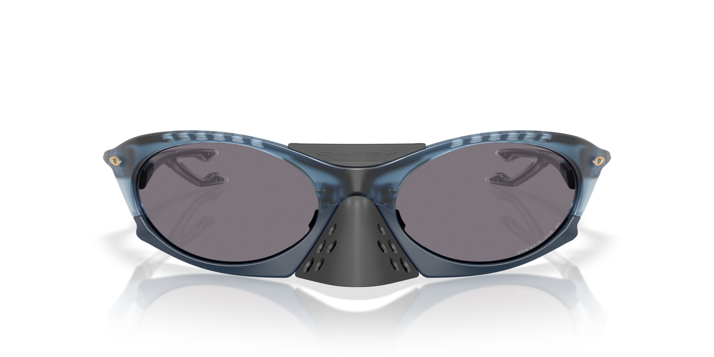Oakley Sunglass Plantaris Polaris Collection prizm grey polarized Lenses,  matte transparent abyss Frame