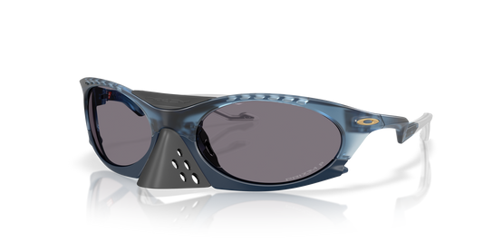Oakley Sunglass Plantaris Polaris Collection prizm grey polarized Lenses,  matte transparent abyss Frame