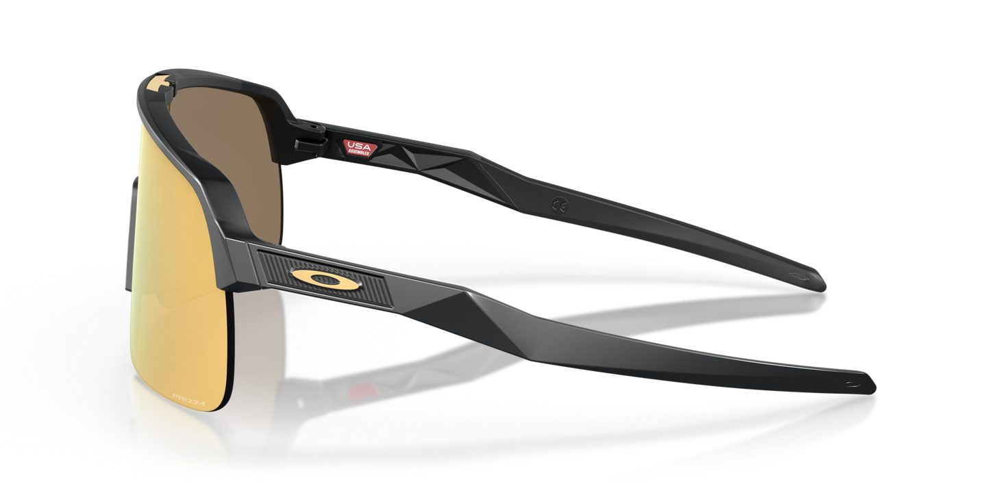 Oakley Sunglass Sutro Lite prizm 24k Lenses,  matte carbon Frame