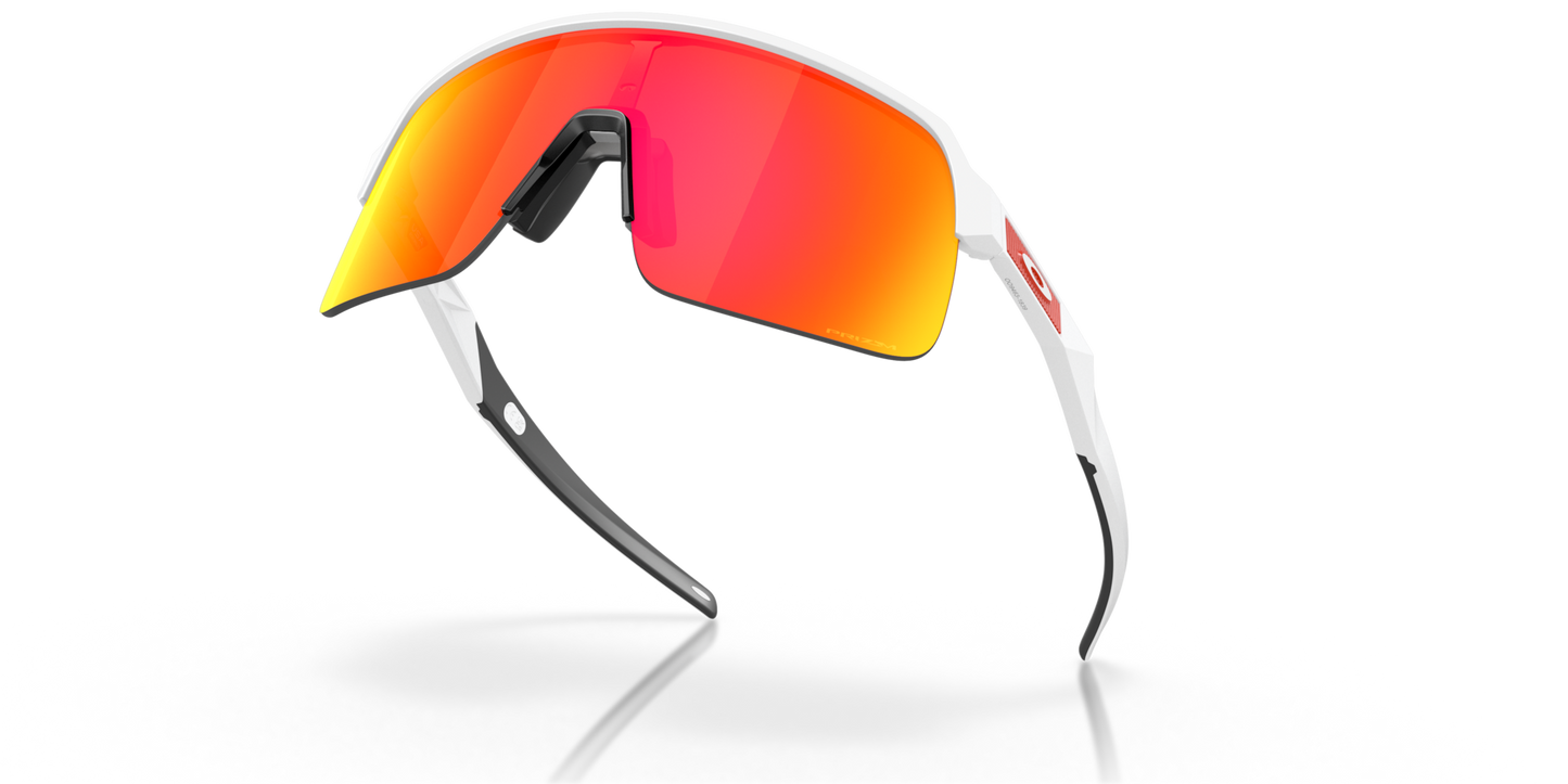 Oakley Sunglass Sutro Lite prizm ruby Lenses With matte white Frame