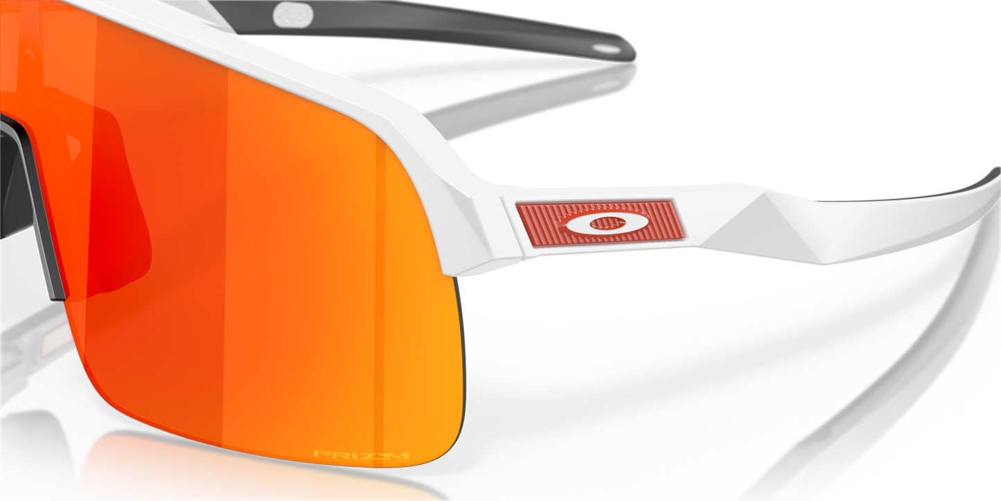 Oakley Sunglass Sutro Lite prizm ruby Lenses With matte white Frame