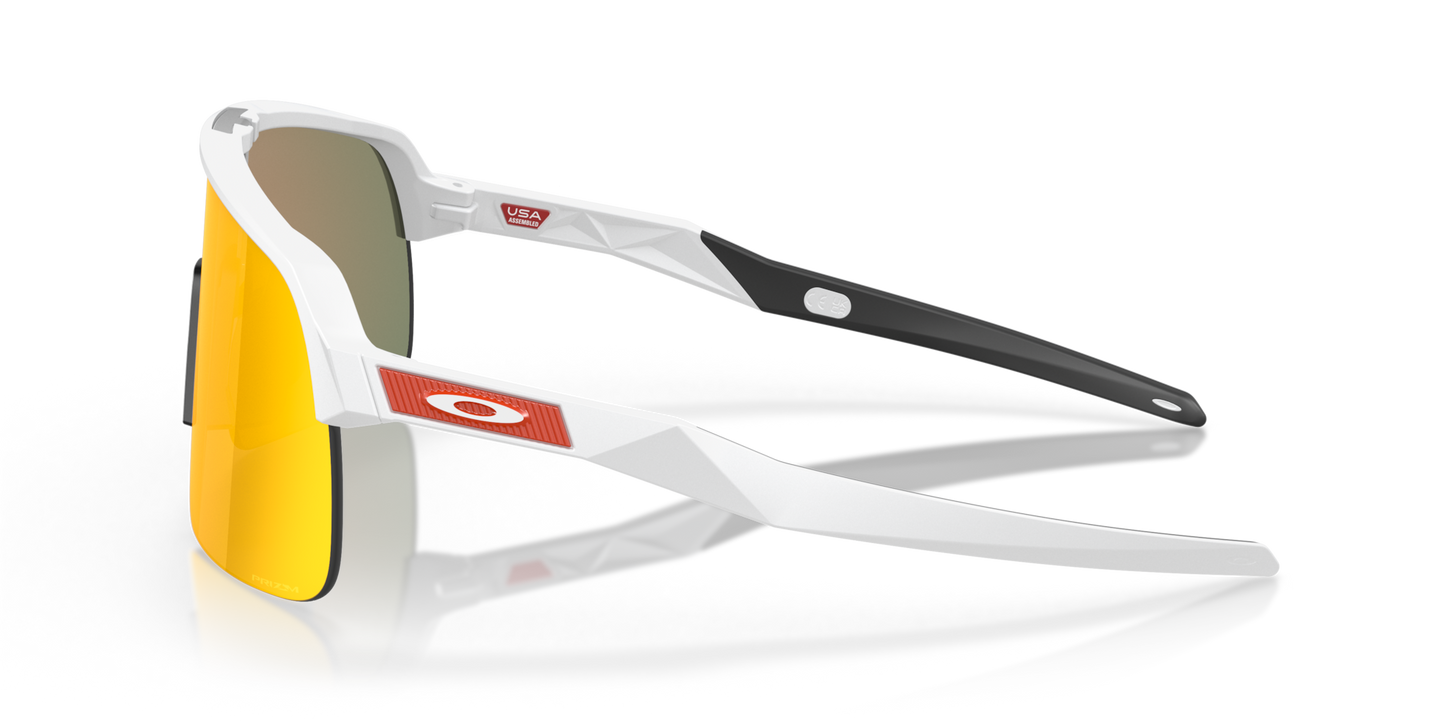 Oakley Sunglass Sutro Lite prizm ruby Lenses With matte white Frame