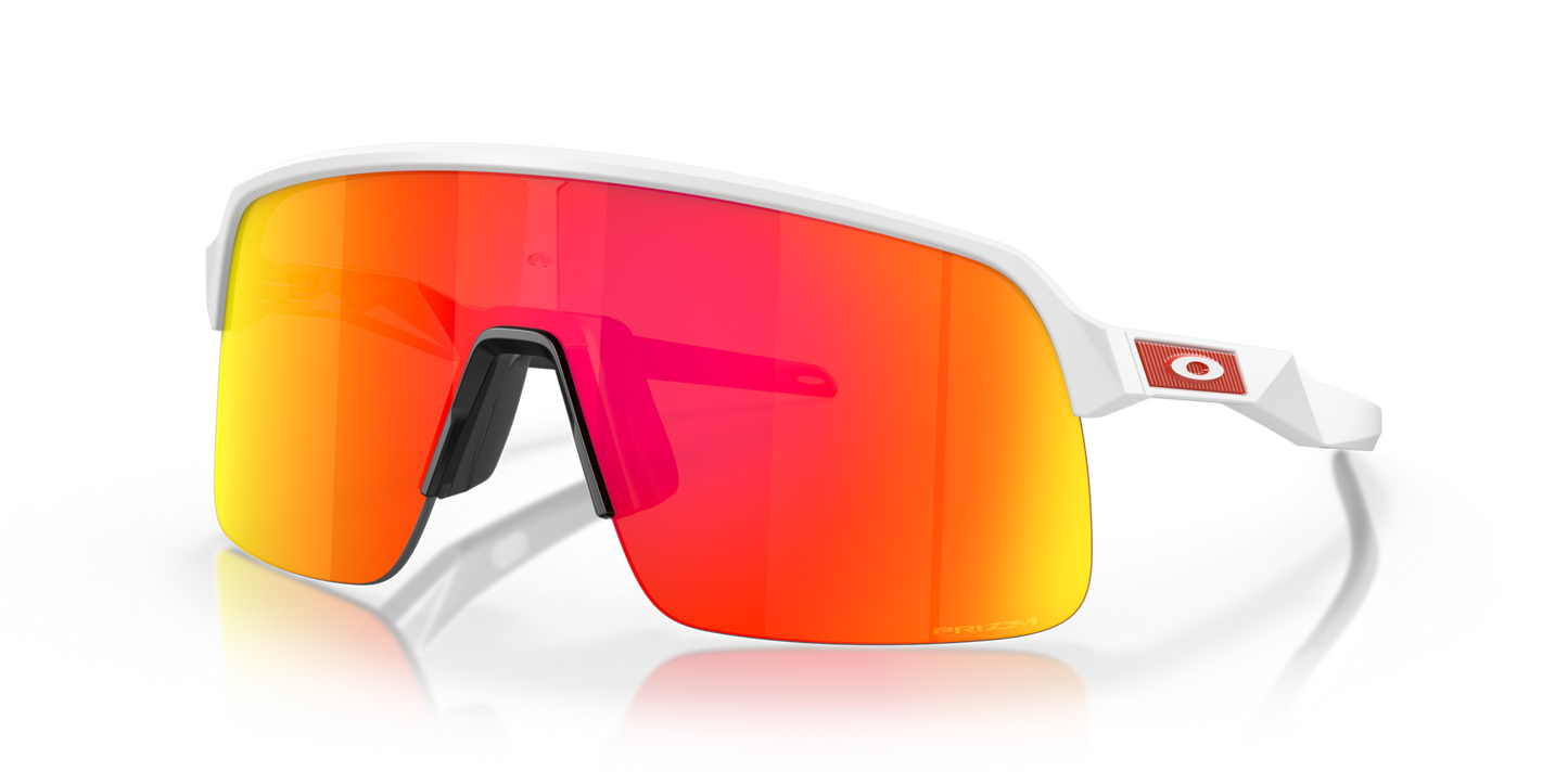 Oakley Sunglass Sutro Lite prizm ruby Lenses With matte white Frame
