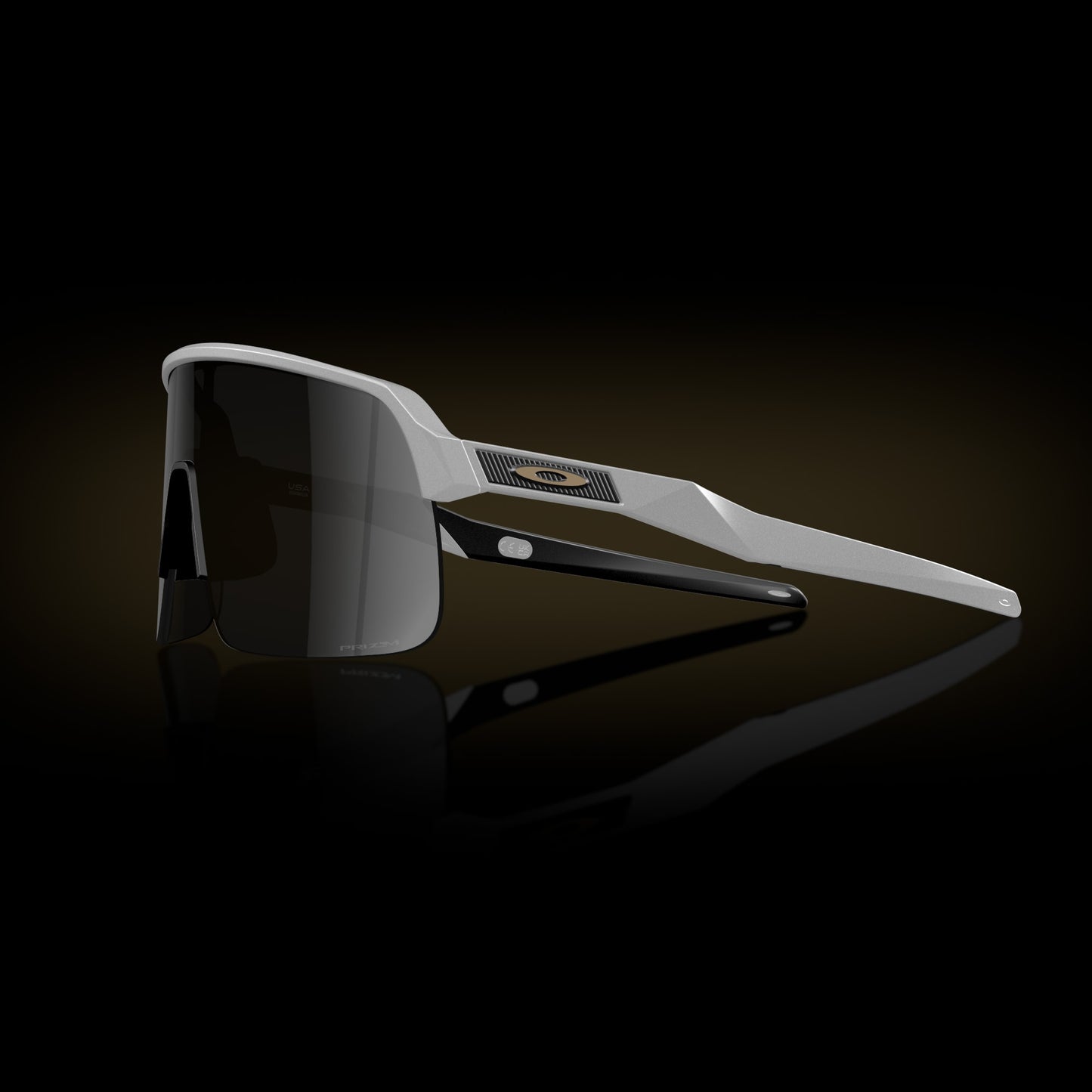 Oakley Sunglass Sutro Lite Players Collection prizm black Lenses, matte white Frame