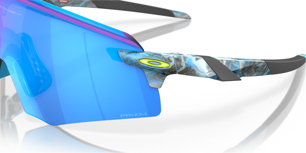 Oakley Sunglass Encoder Sanctuary Collection prizm sapphire Lenses with sanctuary swirl Frame