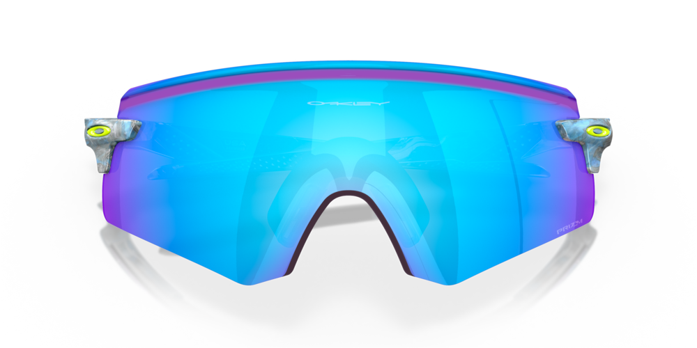 Oakley Sunglass Encoder Sanctuary Collection prizm sapphire Lenses with sanctuary swirl Frame