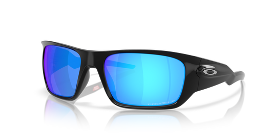 Oakley Sunglass Masseter prizm sapphire polarized Lenses with polished black Frame