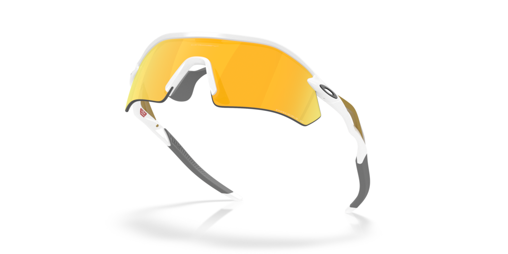 Oakley Sunglass Radar® Plateprizm 24k polarized Lenses with polished white Frame
