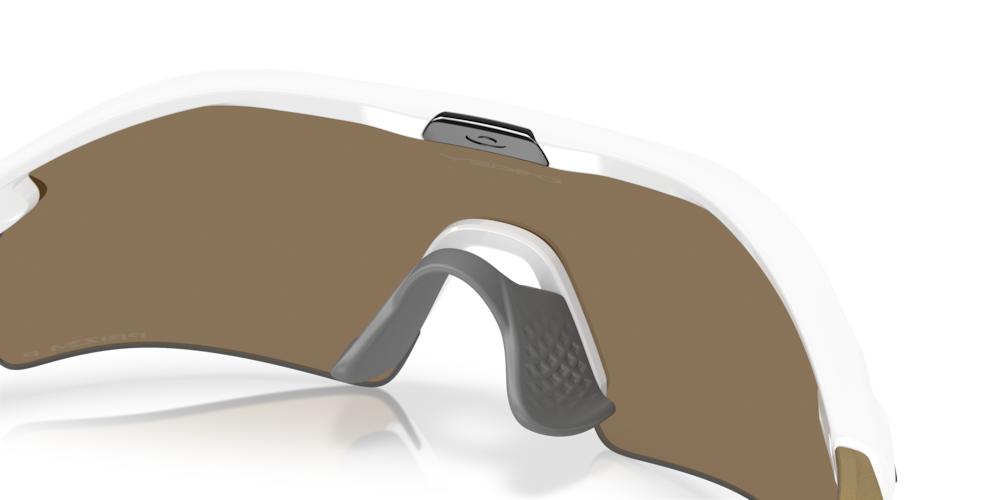 Oakley Sunglass Radar® Plateprizm 24k polarized Lenses with polished white Frame