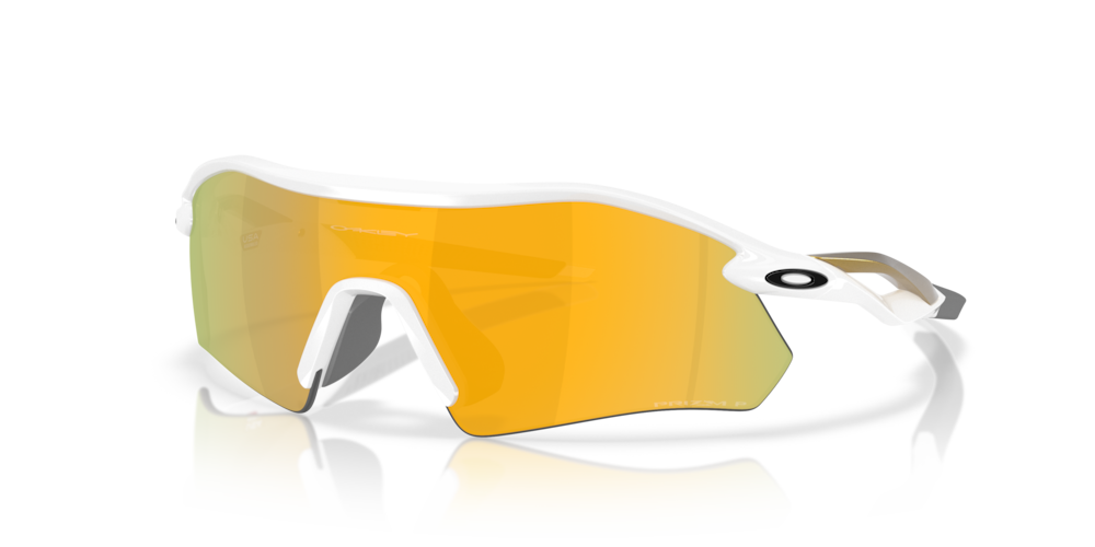 Oakley Sunglass Radar® Plateprizm 24k polarized Lenses with polished white Frame
