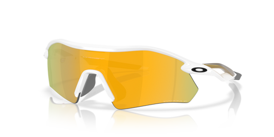 Oakley Sunglass Radar® Plateprizm 24k polarized Lenses with polished white Frame