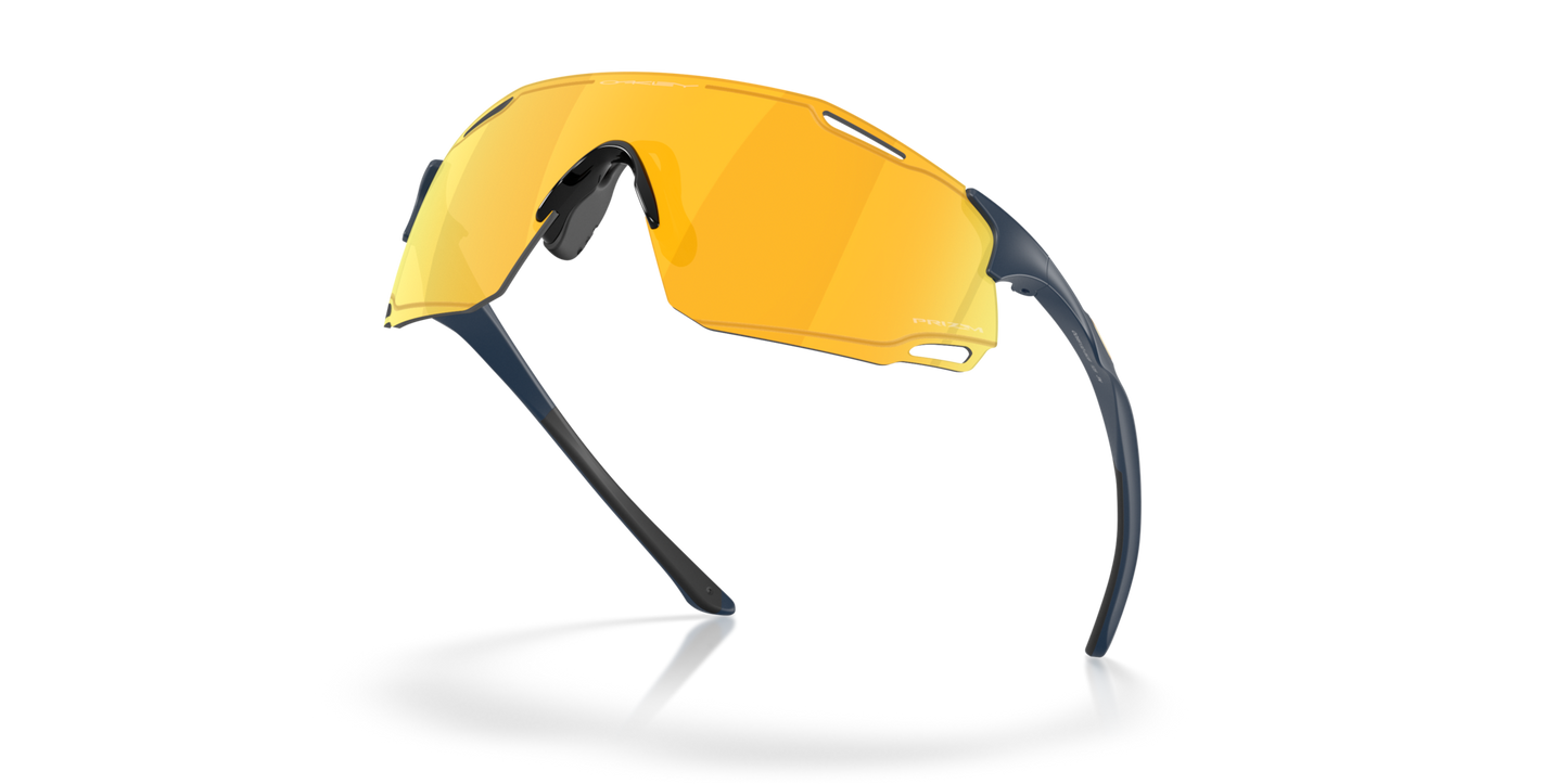 Oakley Sunglass Cybr Dyno prizm 24k Lense With matte abyss Frame