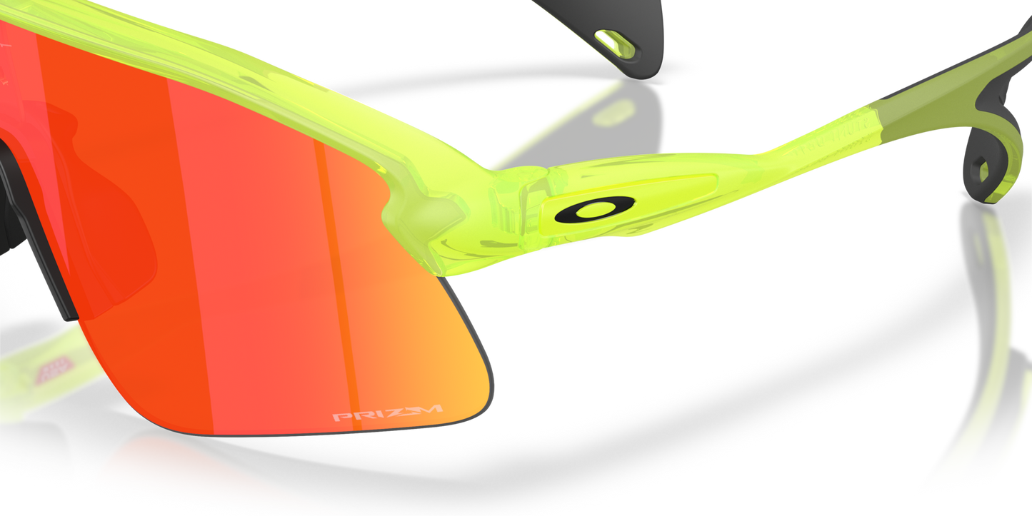 Oakley Sunglass Stunt Devil prizm ruby Lenses with matte uranium Frame