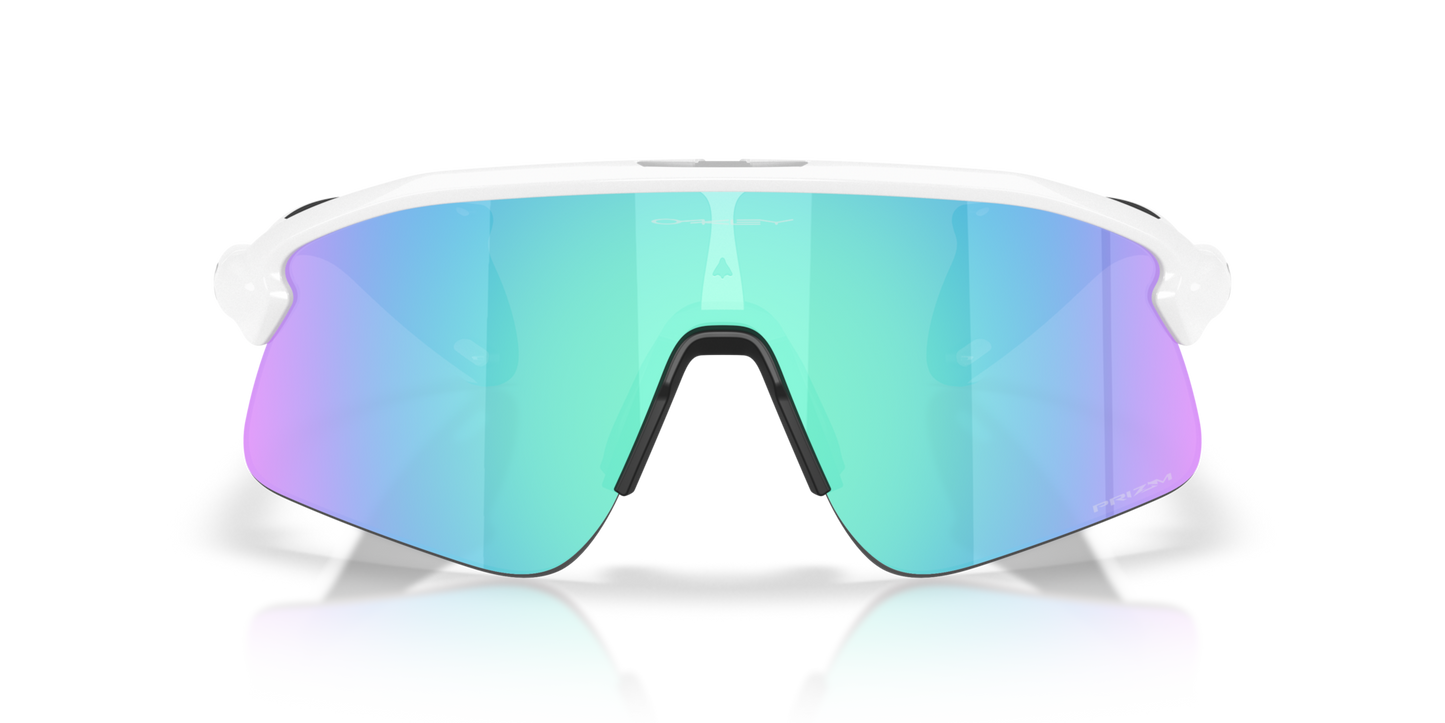 Oakley Sunglass Stunt Devil prizm sapphire Lenses with matte white Frame