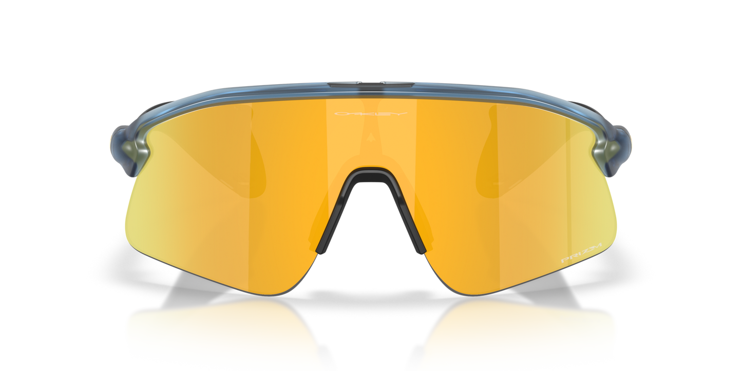 Oakley Sunglass Stunt Devil prizm 24k Lenses with  matte transparent abyss Frame