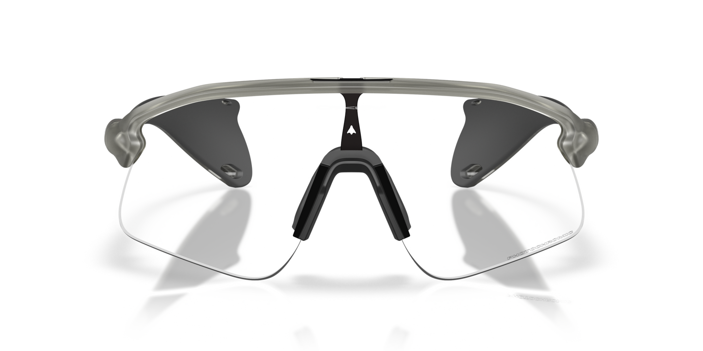 Okaley Sunglass Stunt Devil clear to black iridium photochromic Lenses with grey ink Frame