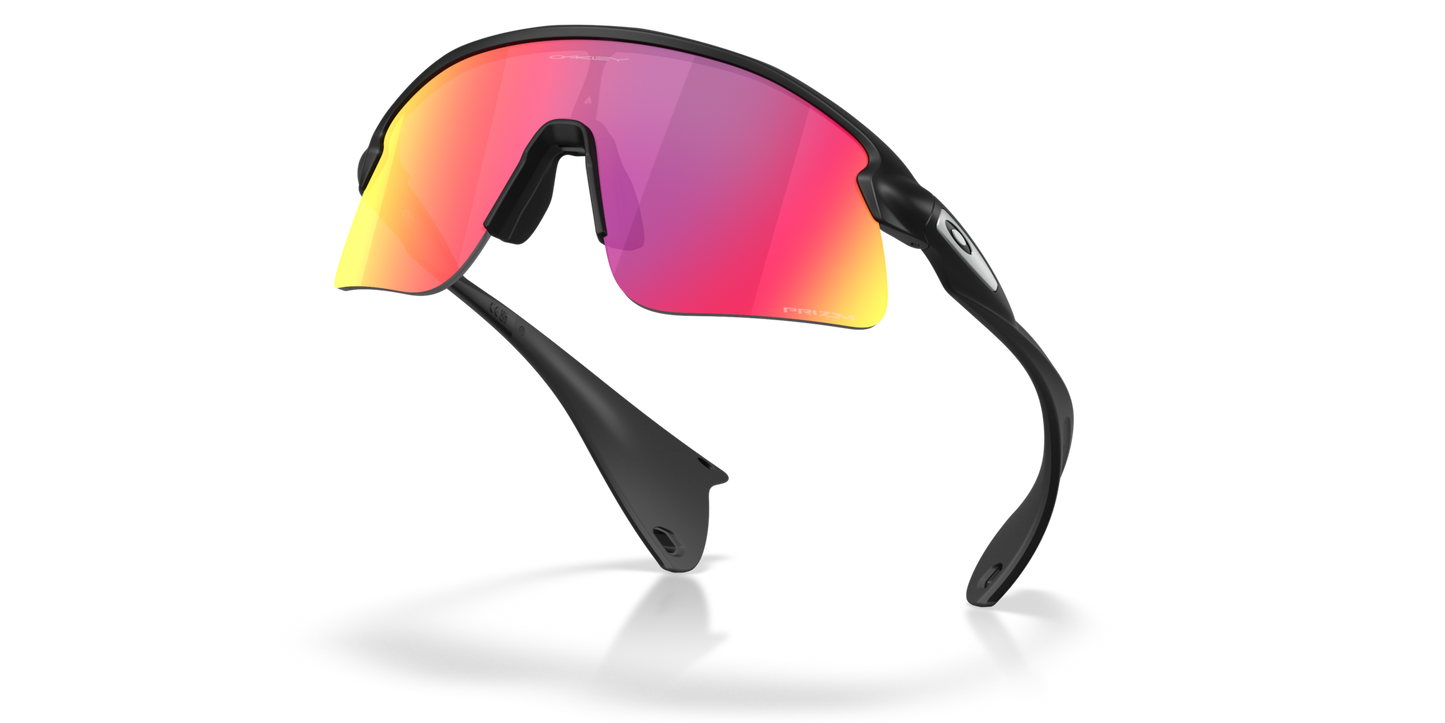 Oakley Sunglass Stunt Devil S prizm road Lenses with matte black Frame
