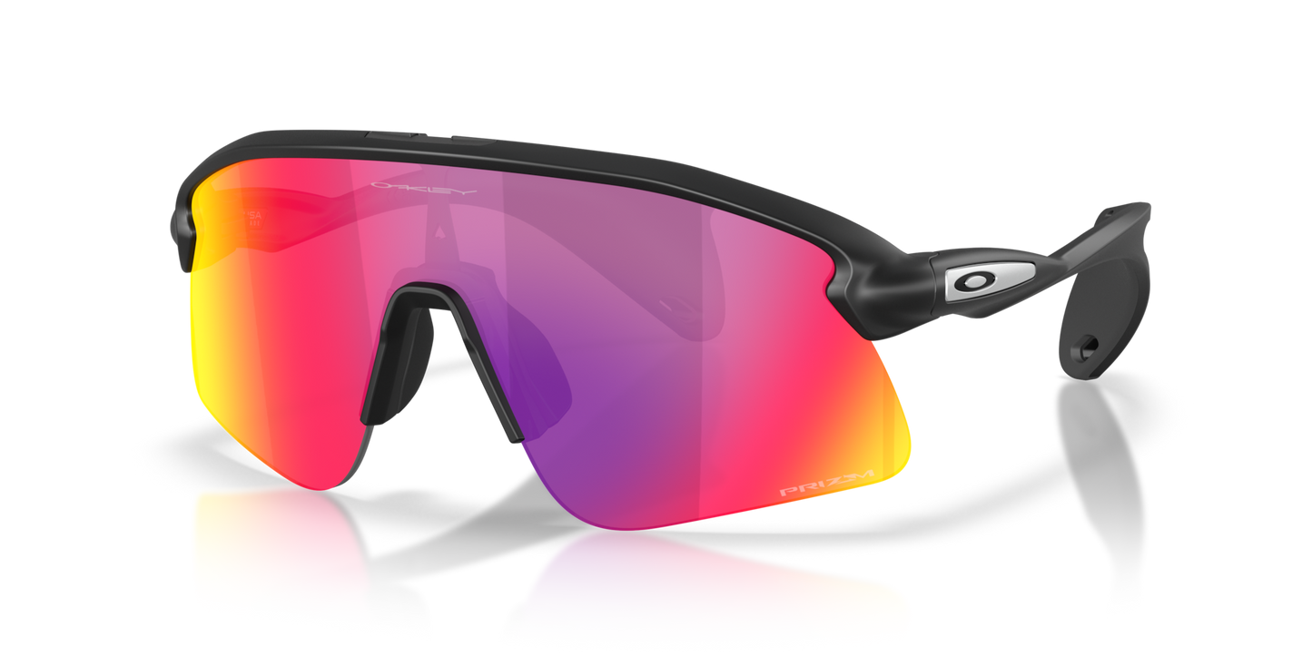 Oakley Sunglass Stunt Devil S prizm road Lenses with matte black Frame