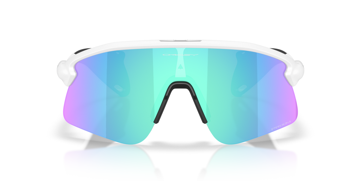 Oakley Sanglass Stunt Devil S prizm sapphire Lenses With matte white Frame