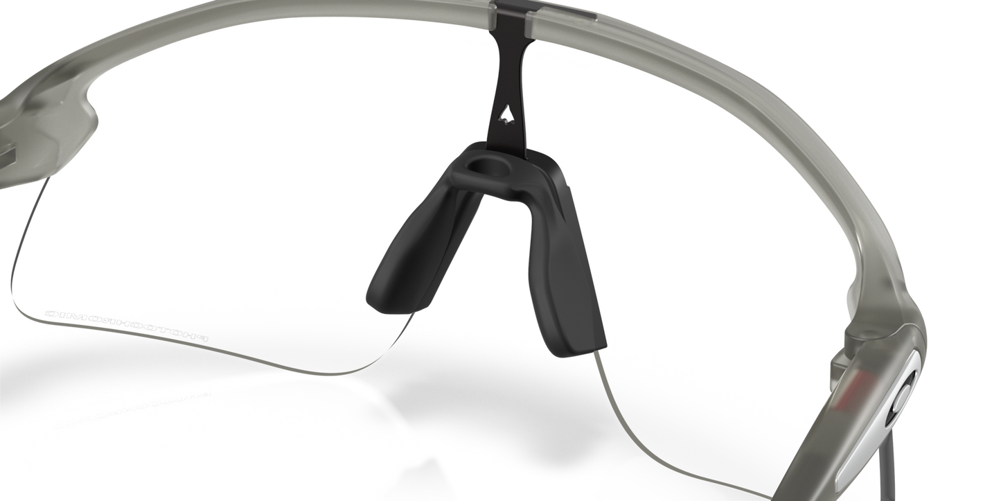 Oakley Sunglass Stunt Devil S clear to black iridium photochromic Lenses with  matte grey ink Frame