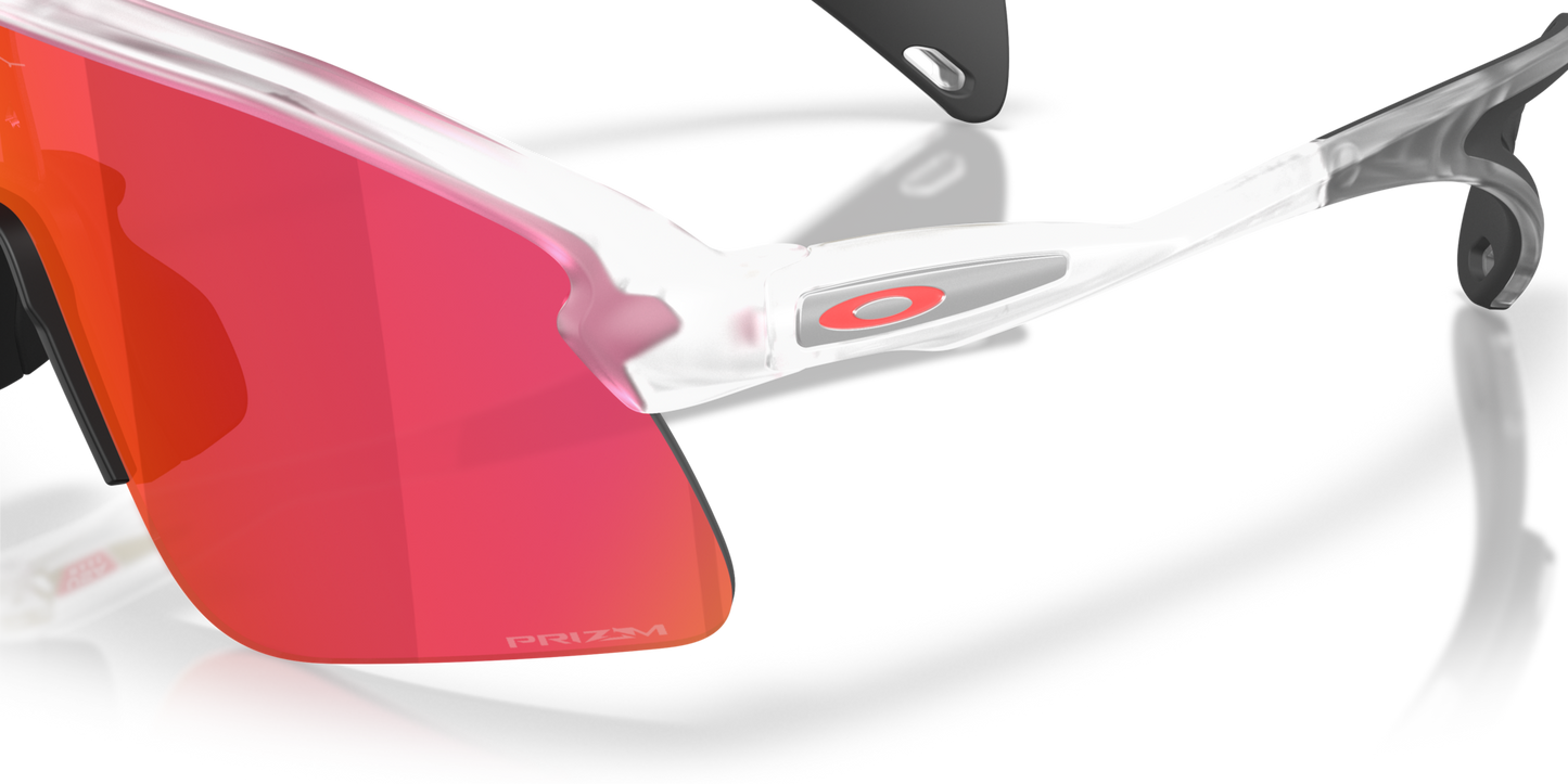 Oakley Sunglass Stunt Devil S prizm field Lenses,  matte clear Frame