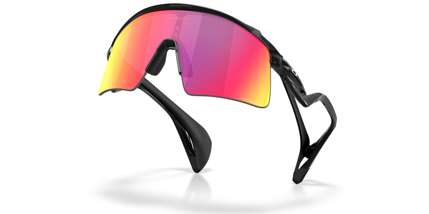 Oakley Sunglass Stunt Wing prizm road Lenses with black ink Frame