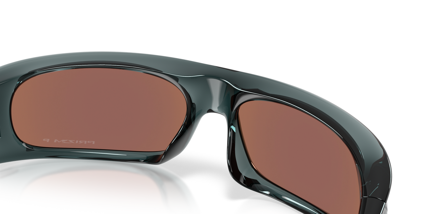 Oakley Sunglass Highland prizm deep water polarized Lenses With crystal black Frame