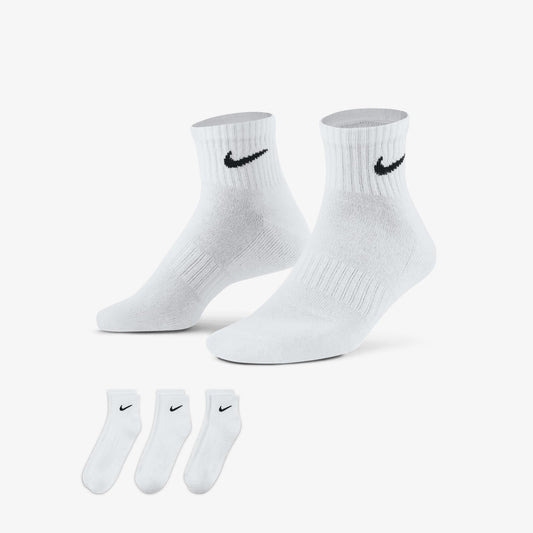 NIKE EVERYDAY TRAINING ANKLE SOCKS WHITE