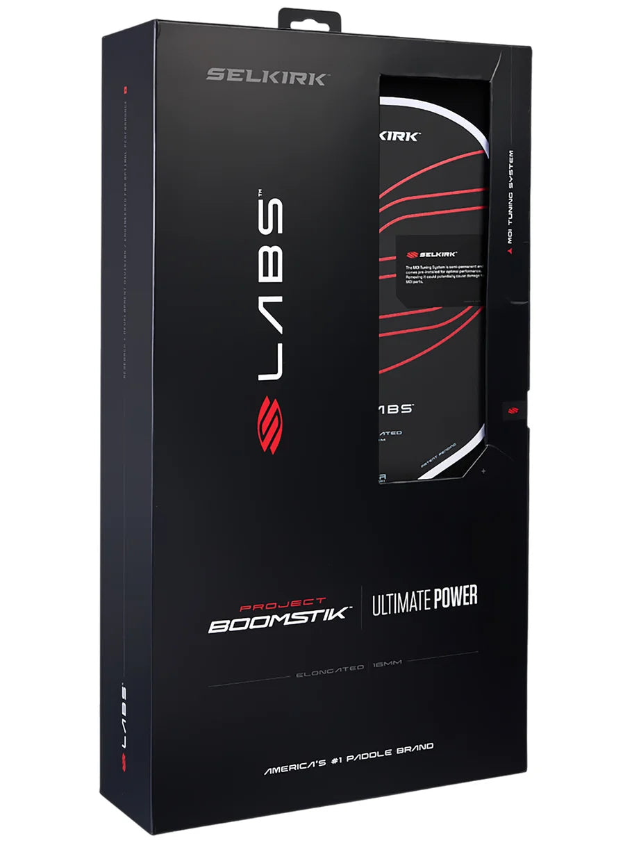 Selkirk Labs Project Boomstik Raw Carbon Pickleball Paddle (Elongated)