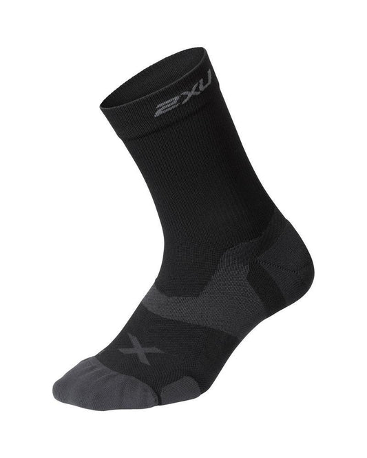 2XU VECTR Cushion Compression Socks-M-Black/Titanium