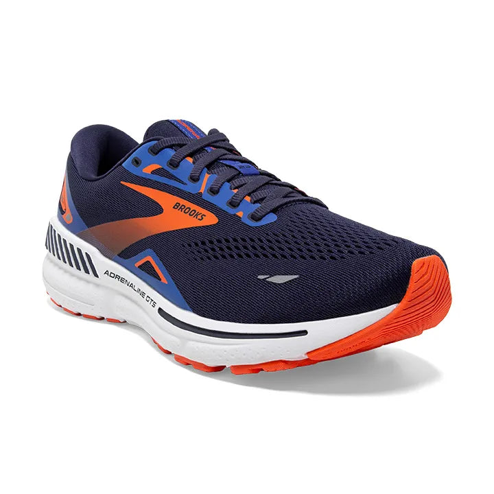 BROOKS Men's Adrenaline GTS 23 peacoat orange surf the web