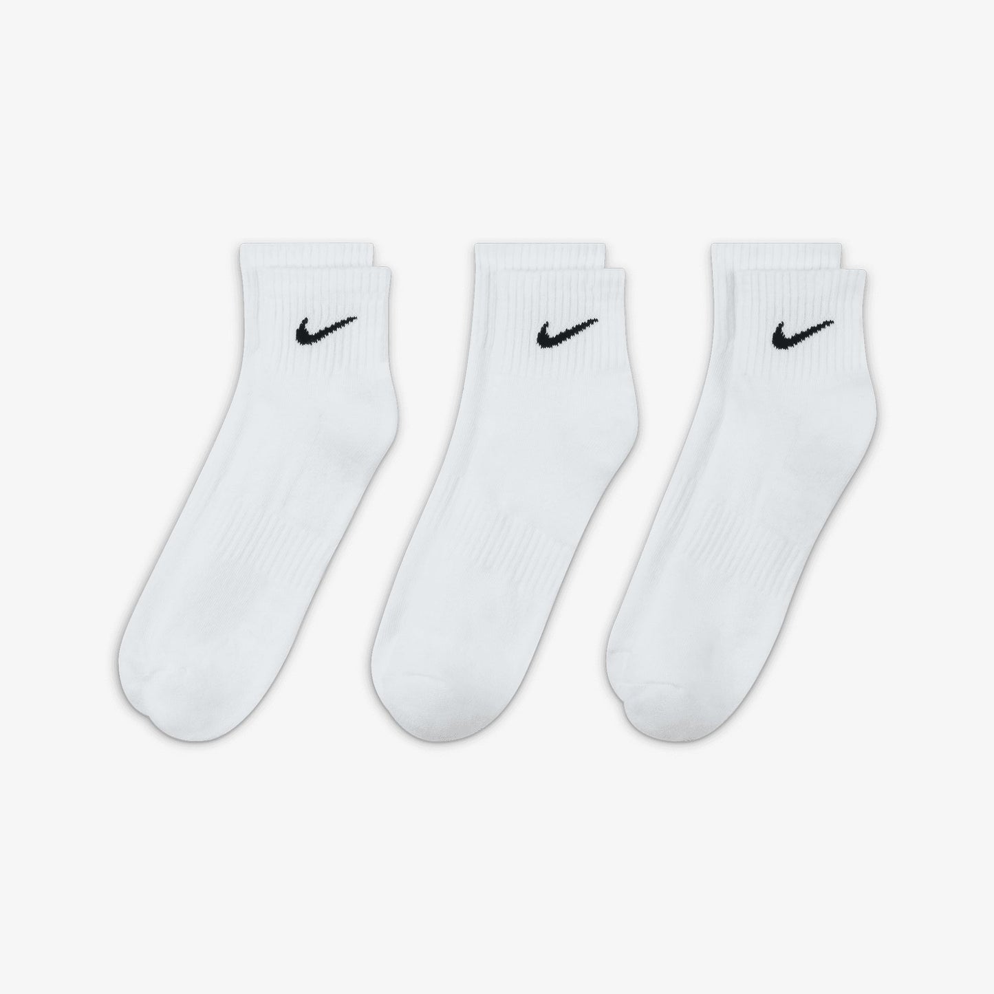 NIKE EVERYDAY TRAINING ANKLE SOCKS WHITE